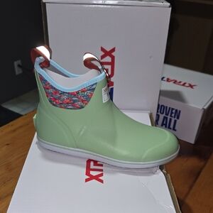 Xtratuf 6' Womens Fishe Wear Sz 10m Green Waterproof Boots Bouy Boots